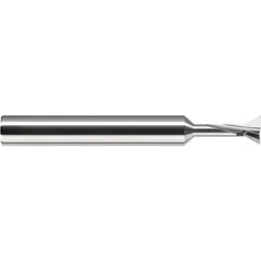 Harvey Tool - 30° 1/4" Cut Diam, 5/32" Cut Width, Solid Carbide Dovetail Cutter - Exact Industrial Supply