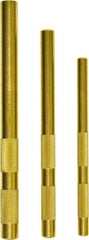 Mayhew - 3 Piece, 3/8 to 5/8", Drift Punch Set - Round Shank, Brass, Comes in Plastic Tray - Eagle Tool & Supply