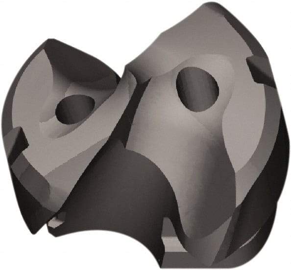 Kennametal - Series KTFS, 25mm Diam Grade KC7410 143° Replaceable Drill Tip - Carbide, AlCr Finish, ZD Seat Size, Through Coolant - Eagle Tool & Supply