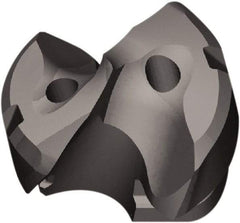 Kennametal - Series KTFS, 25mm Diam Grade KC7410 143° Replaceable Drill Tip - Carbide, AlCr Finish, ZD Seat Size, Through Coolant - Eagle Tool & Supply