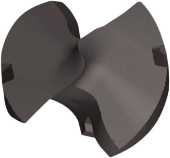 Kennametal - Series KTFS, 11mm Diam Grade KCP15A 143° Replaceable Drill Tip - Carbide, AlTiN Finish, L Seat Size - Eagle Tool & Supply