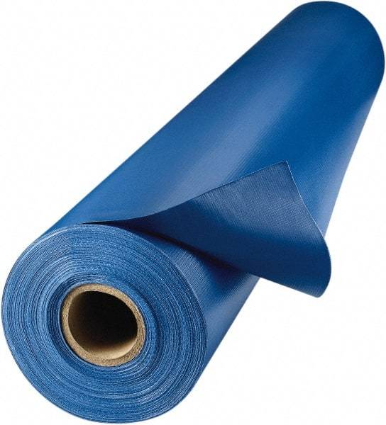 Steiner - 61" Wide Vinyl Laminated Polyester Welding Curtain - Blue - Eagle Tool & Supply