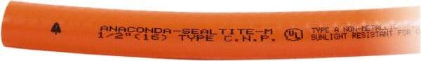 Anaconda Sealtite - 3/4" Trade Size, 175' Long, Flexible Liquidtight Conduit - PVC, 19.05mm ID, Orange - Eagle Tool & Supply