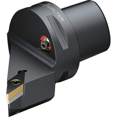 Walter - 107.5° Lead Angle, Indexable Turning Toolholder - 90mm OAL, Series SVHB-CAPTO-AUSSEN - Eagle Tool & Supply