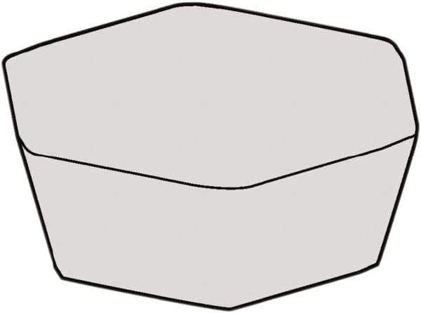 Kennametal - HDHN232 Grade KC514M Carbide Milling Insert - TiAlN Finish, 3/16" Thick, 1/2" Inscribed Circle, 0.032" Corner Radius - Eagle Tool & Supply