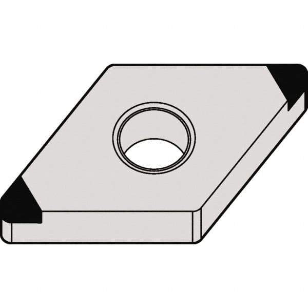 Kennametal - DNGA432 MT Grade KBH10 CBN Turning Insert - 55° Diamond, 1/2" Inscr Circle, 3/16" Thick, 1/32" Corner Radius - Eagle Tool & Supply