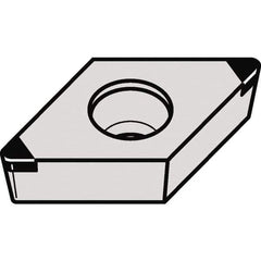 Kennametal - DCGW32.52 MT Grade KBH10 CBN Turning Insert - 55° Diamond, 3/8" Inscr Circle, 5/32" Thick, 1/32" Corner Radius - Eagle Tool & Supply