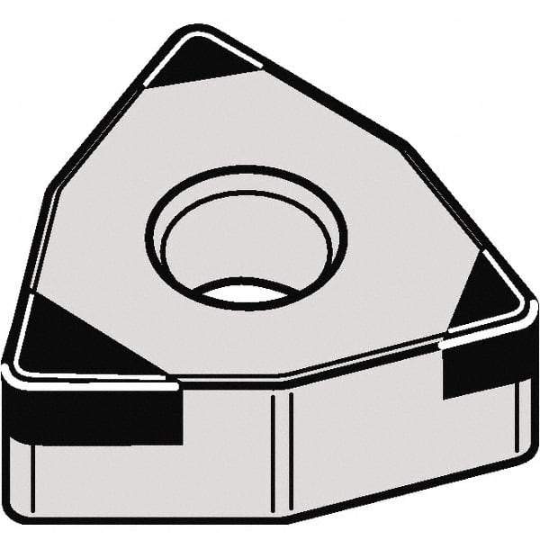Kennametal - WNGA432 MT Grade KBH10 CBN Turning Insert - 80° Trigon, 1/2" Inscr Circle, 3/16" Thick, 1/32" Corner Radius - Eagle Tool & Supply