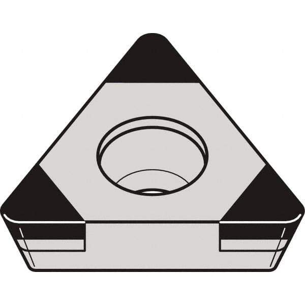 Kennametal - TPGW332 MT Grade KBH10 CBN Turning Insert - 60° Triangle, 3/8" Inscr Circle, 3/16" Thick, 1/32" Corner Radius - Eagle Tool & Supply