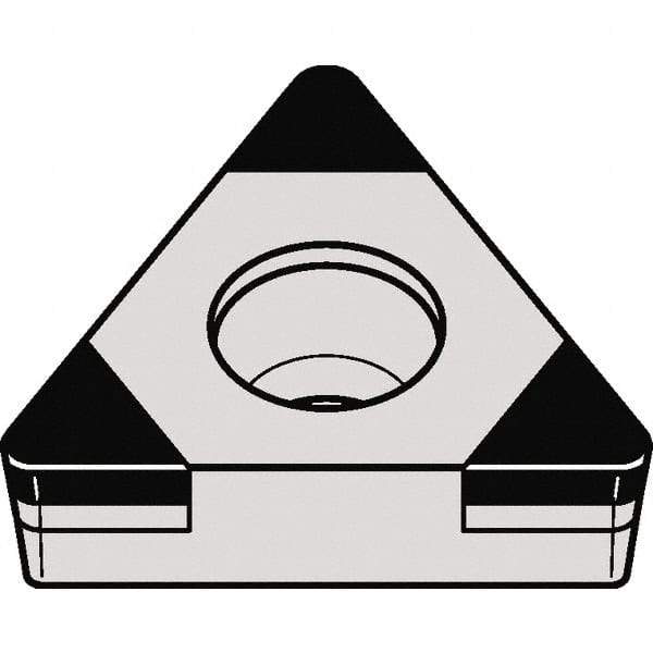 Kennametal - TCGW21.51 MT Grade KBH10 CBN Turning Insert - 60° Triangle, 1/4" Inscr Circle, 3/32" Thick, 1/64" Corner Radius - Eagle Tool & Supply