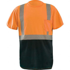 OccuNomix - Size 5XL Hi-Vis Orange & Black High Visibility Short Sleeve T-Shirt - Eagle Tool & Supply
