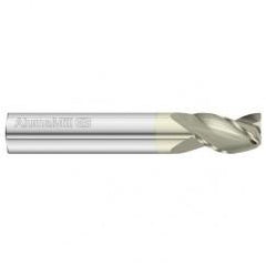 8mm Dia. x 64mm Overall Length 3-Flute Square End Solid Carbide SE End Mill-Round Shank-Center Cut-FC5 - Eagle Tool & Supply
