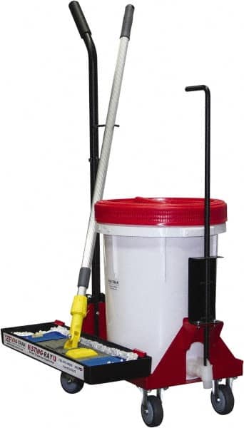 Fas-trak - Janitor Carts & Caddies Type: Floor Finisher Tool Cart Material: HDPE Plastic; Metal - Eagle Tool & Supply