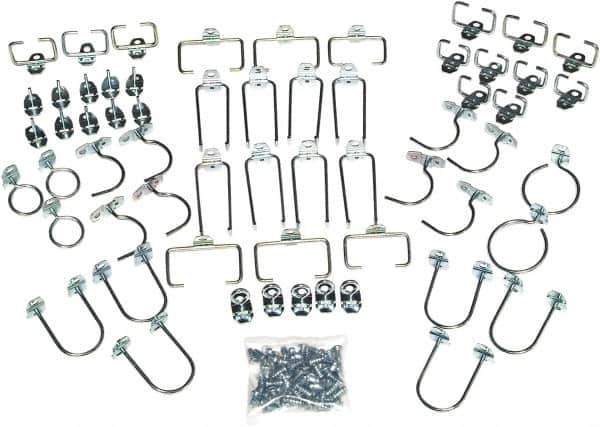 Triton - Silver Pegboard Wall Mounted Storage - For Use with DuraBoards, 1/4" & 1/8" Pegboards - Eagle Tool & Supply