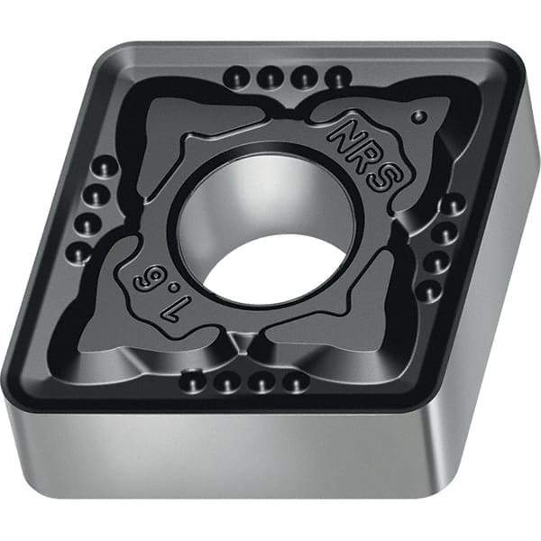 Walter - CNMG NRS Grade WSM10S Turning Insert - TiAlN+Al2O3+(Al) Finish, 80° Rhombic, 12.7mm Inscr Circle, 4.76mm Thick, 1.2mm Corner Radius - Eagle Tool & Supply
