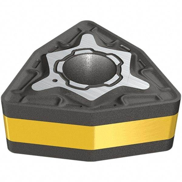 Iscar - WNMG431 M3P Grade IC8150 Carbide Turning Insert - TiCN/Al2O3/TiN Finish, 80° Trigon, 12.7mm Inscr Circle, 4.76mm Thick, 0.4mm Corner Radius - Eagle Tool & Supply