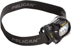 Pelican Products, Inc. - LED Bulb, 66 Lumens, Hands-free Flashlight - Black Polycarbonate Body, 3 AAA Alkaline Batteries Included - Eagle Tool & Supply