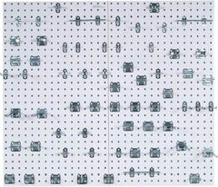 Triton - 24" Wide x 42-1/2" High Peg Board Kit - 2 Panels, 63 Hooks, Steel with Epoxy Coating, White - Eagle Tool & Supply