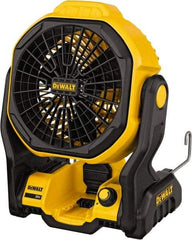 DeWALT - 7" Blade, 500 Max CFM, Cordless Fan - 4 Amps, 20 Volts, 3 Speed - Eagle Tool & Supply