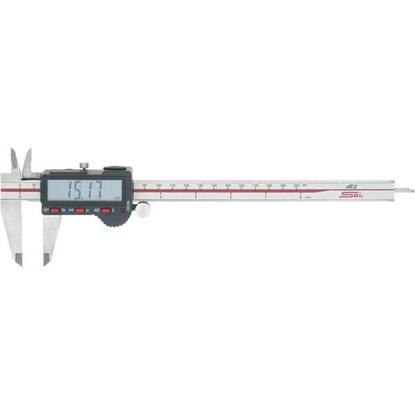 SPI - 0 to 200mm Range, 0.01mm Resolution, Electronic Caliper - Stainless Steel with 50mm Stainless Steel Jaws, 0.03mm Accuracy, Micro USB Output - Eagle Tool & Supply