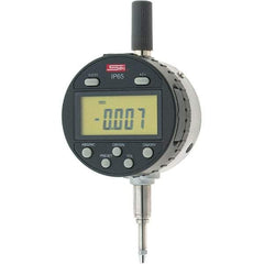 SPI - 0 to 1/2" Range, 0.00005" Graduation, Electronic Drop Inidicator - Flat & Lug Back, 0.00016" Accuracy, Digital Display, Inch & Metric - Eagle Tool & Supply