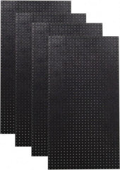Triton - 24" Wide x 48" High Peg Board Storage Board - 4 Panels, Polyethylene, Black - Eagle Tool & Supply