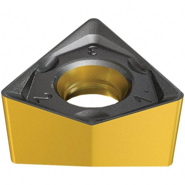Iscar - H690 WNMU070516 PNTR Grade IC845 Carbide Milling Insert - AlTiN Finish, 5.8mm Thick, 11.5mm Inscribed Circle, 1.6mm Corner Radius - Eagle Tool & Supply