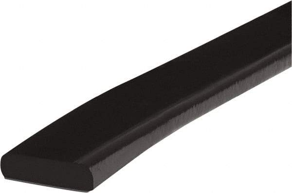PRO-SAFE - 39" Long, Polyurethane Foam Type F Surface Guard - Black, 1" High x 2" Wide Side - Eagle Tool & Supply