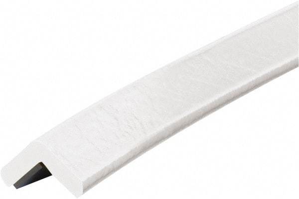 PRO-SAFE - 39" Long, Polyurethane Foam Type E Corner Guard - White, 1" High x 2" Wide Side - Eagle Tool & Supply