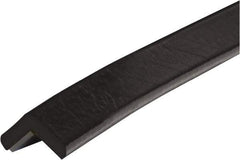 PRO-SAFE - 39" Long, Polyurethane Foam Type E Corner Guard - Black, 1" High x 2" Wide Side - Eagle Tool & Supply
