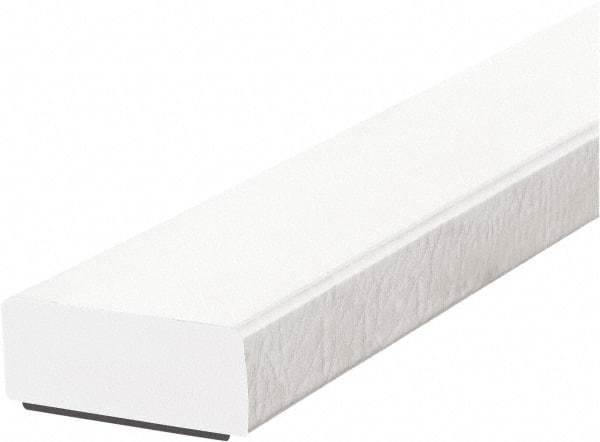 PRO-SAFE - 39" Long, Polyurethane Foam Type D Surface Guard - White, 1" High x 2" Wide Side - Eagle Tool & Supply