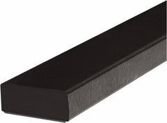 PRO-SAFE - 39" Long, Polyurethane Foam Type D Surface Guard - Black, 1" High x 2" Wide Side - Eagle Tool & Supply