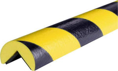 PRO-SAFE - 39" Long, Polyurethane Foam Type A Corner Guard - Black/Yellow, 1" High x 2" Wide Side - Eagle Tool & Supply