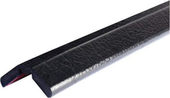 PRO-SAFE - 197" Long, Polyurethane Foam Type W Bumper Guard - Black, 1" High x 2" Wide Side - Eagle Tool & Supply