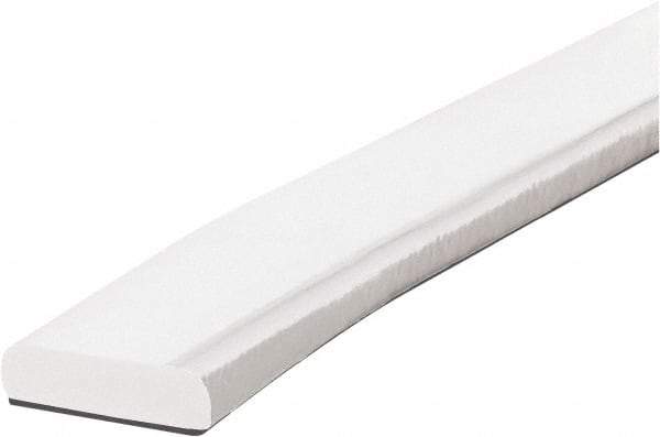 PRO-SAFE - 39" Long, Polyurethane Foam Type F Surface Guard - White, 1" High x 2" Wide Side - Eagle Tool & Supply