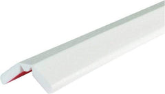 PRO-SAFE - 197" Long, Polyurethane Foam Type W Bumper Guard - White, 1" High x 2" Wide Side - Eagle Tool & Supply