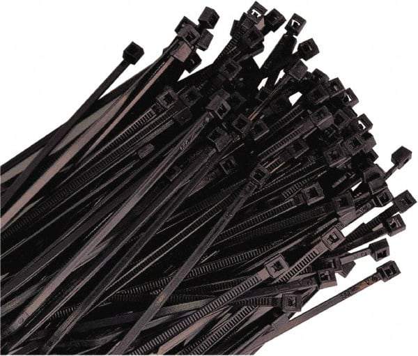 Triton - 36" Long Black Nylon Standard Cable Tie - 175 Lb Tensile Strength, 11" Max Bundle Diam - Eagle Tool & Supply