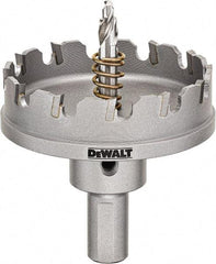 DeWALT - 2-5/8" Diam, 1/4" Cutting Depth, Hole Saw - Carbide-Tipped Saw, Toothed Edge - Eagle Tool & Supply