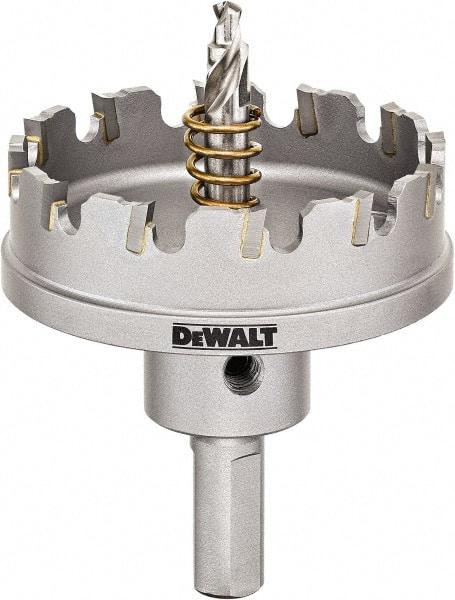 DeWALT - 2-1/4" Diam, 1/4" Cutting Depth, Hole Saw - Carbide-Tipped Saw, Toothed Edge - Eagle Tool & Supply