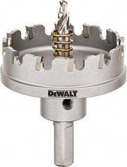 DeWALT - 2-1/4" Diam, 1/4" Cutting Depth, Hole Saw - Carbide-Tipped Saw, Toothed Edge - Eagle Tool & Supply