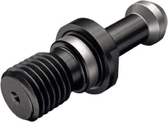 Seco - BT50 Taper, M24x3 Thread, 0° Angle Radius, Standard Retention Knob - 3.346" OAL, 29/32" Knob Diam, 1.772" from Knob to Flange, Through Coolant - Exact Industrial Supply