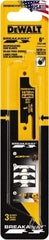 DeWALT - 6" Long x 1" Thick, Bi-Metal Reciprocating Saw Blade - Straight Profile, 14 to 18 TPI, Toothed Edge, Tang Shank - Eagle Tool & Supply