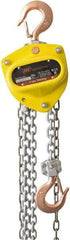Ingersoll-Rand - 1,100 Lb Lifting Capacity, 20' Lift Height, Hand Hoist - Made from Chain, 51.3 Lb Avg Pull to Lift Rated Load, 1 Chain - Eagle Tool & Supply