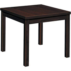 Hon - 20" Long x 24" Wide x 20" High Stationary Reception Table - Mahogany (Color), High Pressure Laminate - Eagle Tool & Supply