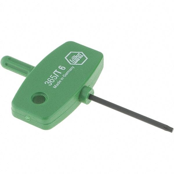 Wiha - T6 Torx Key - Wing Handle, 35mm Length Under Head, 2.7" OAL - Eagle Tool & Supply