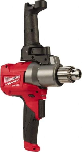 Milwaukee Tool - 18 Volt 1/2" Chuck Pistol Grip Handle Cordless Drill - 0-550 RPM, Keyed Chuck, Reversible, Lithium-Ion Batteries Not Included - Eagle Tool & Supply