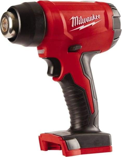 Milwaukee Tool - 0 to 875°F Heat Setting, 6 CFM Air Flow, Heat Gun - 18 Volts, 5 Amps, 360 Watts - Eagle Tool & Supply