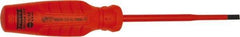 Proto - Insulated, Cabinet & Composite Slotted Screwdriver - Round Shank, Impact & Chemical Resistant Handle - Eagle Tool & Supply