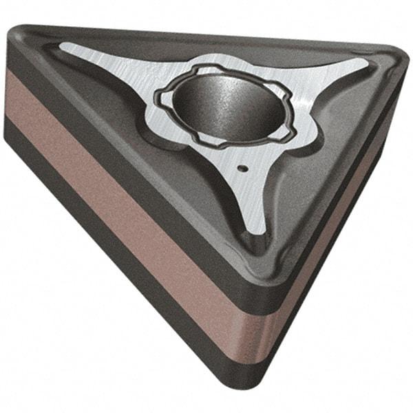 Iscar - TNMG433 M3M Grade IC807 Carbide Turning Insert - TiAlN/TiN Finish, 60° Triangle, 12.7mm Inscr Circle, 4.76mm Thick, 1.2mm Corner Radius - Eagle Tool & Supply