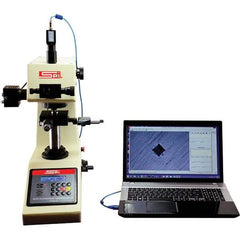 SPI - Vickers, Knoop Bench Top Hardness Tester - 0.1 HRC Resolution 1HV Min Hardness to 2967 HV Max Hardness, Digital Display - Eagle Tool & Supply